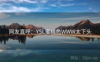网友直呼：YSL蜜桃色WWW太下头